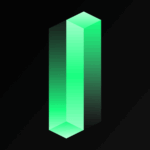Aligned Layer icon appears as a glowing green, three-dimensional rectangular prism on a black background.