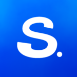 The Safely app icon is the letter S and a period on a blue background.